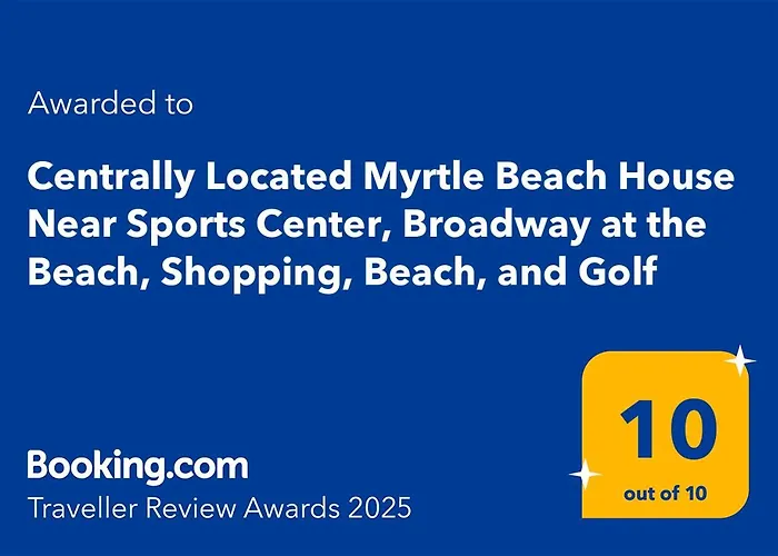 Centrally Located Myrtle Beach House Near Sports Center, Broadway At The Beach, Shopping, Beach, And Golf